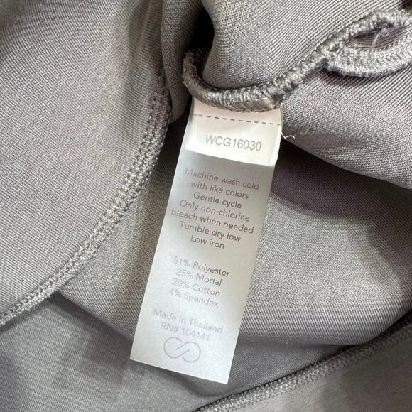 CALIA Women's Soft Scuba 1/4 Zip Relaxed Sweatshirt Gauntlet Gray Size Large - Picture 10 of 10